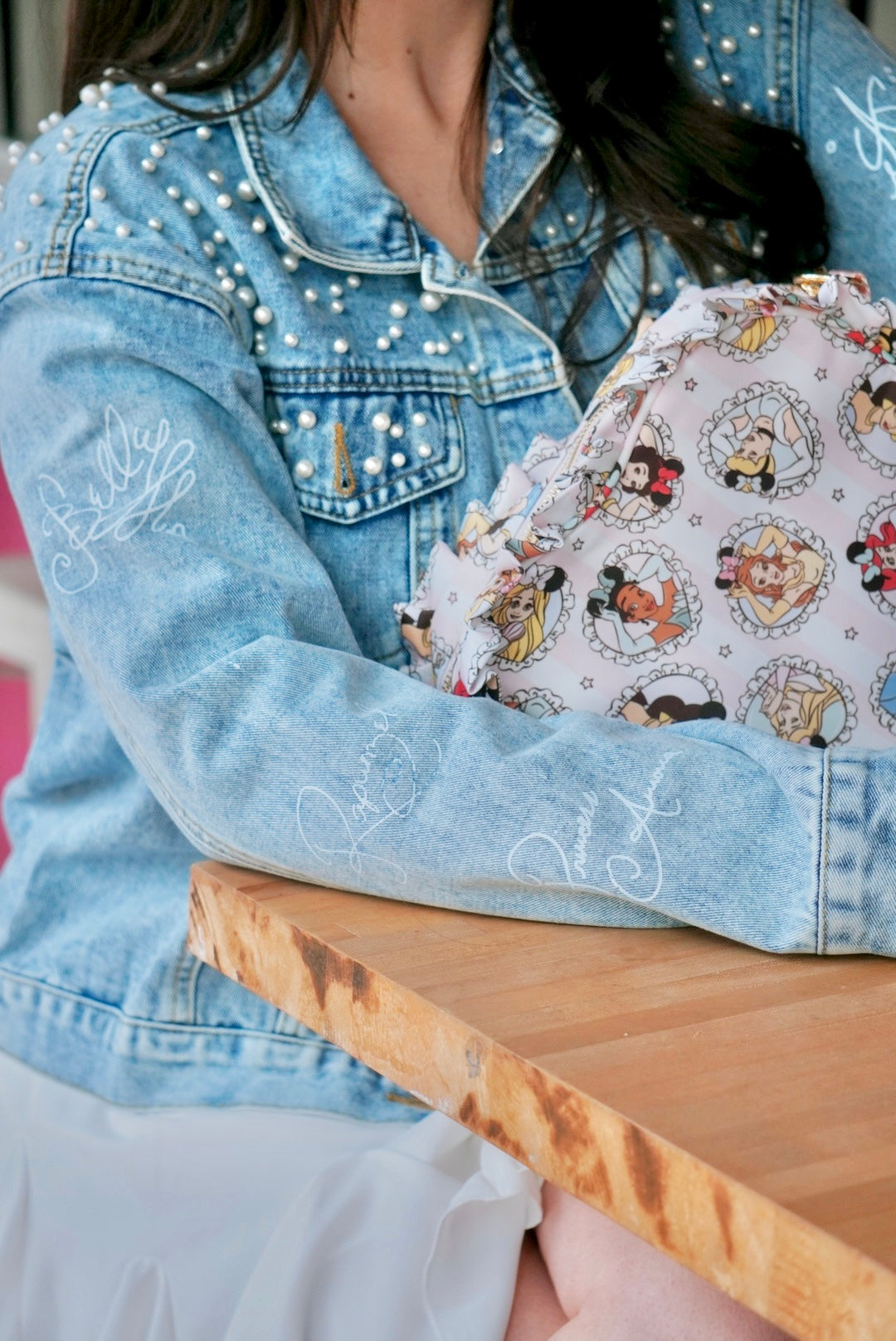Royal Sweethearts Collab | Pearl Denim Jacket