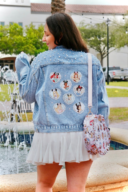 Royal Sweethearts Collab | Pearl Denim Jacket