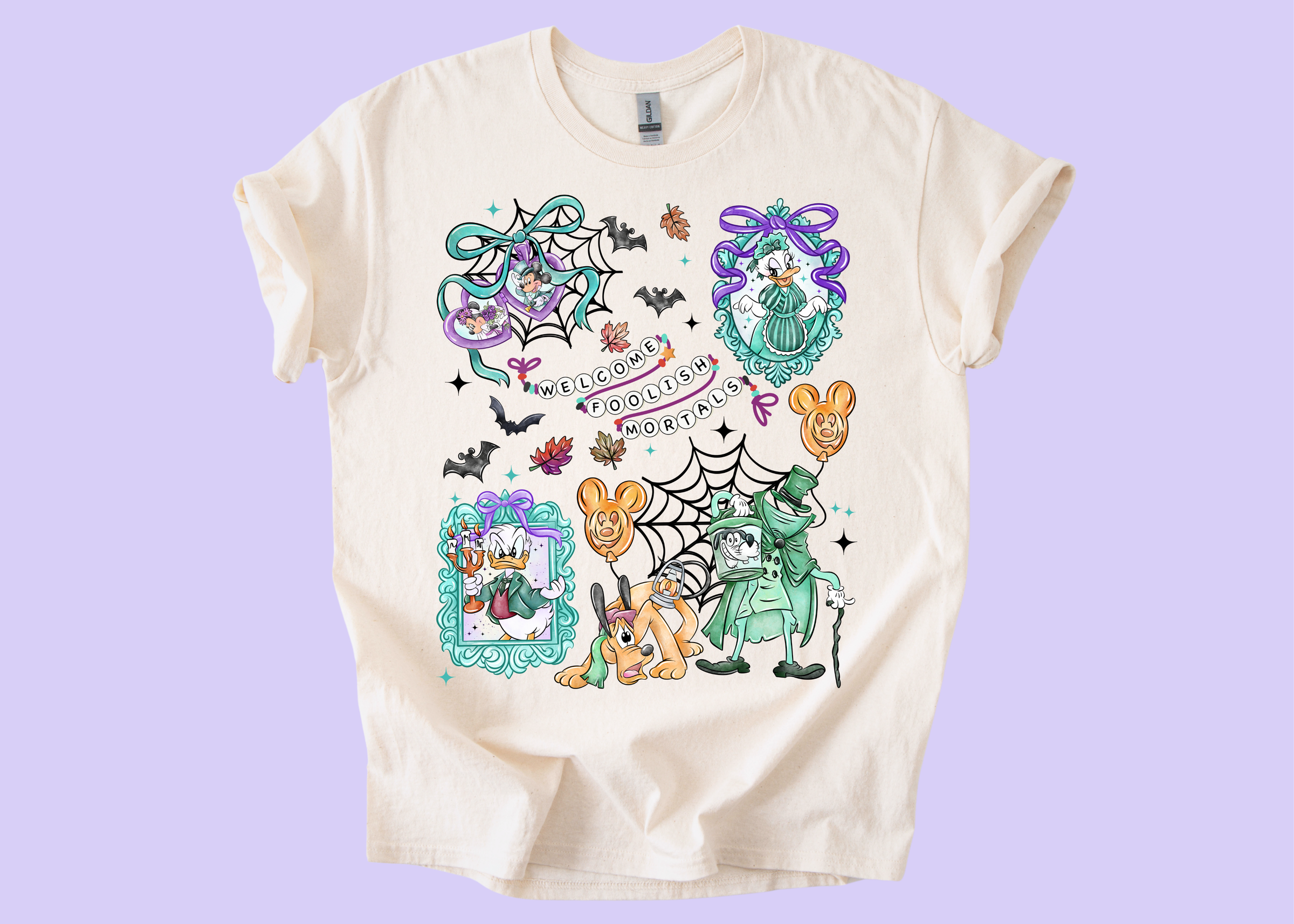 Camiseta de fantasmas haciendo autostop