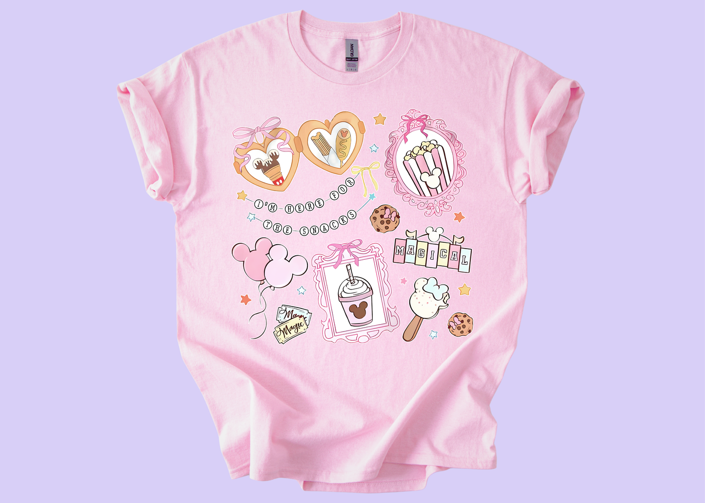 Here For The Snacks Tee