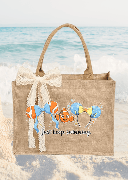 Just Keep Swimming | Summer Tote Bag